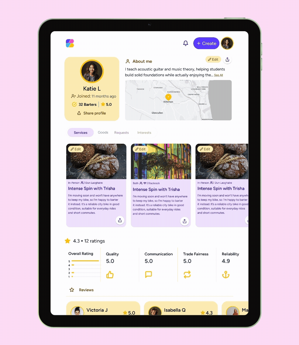Barterchain original onboarding flow