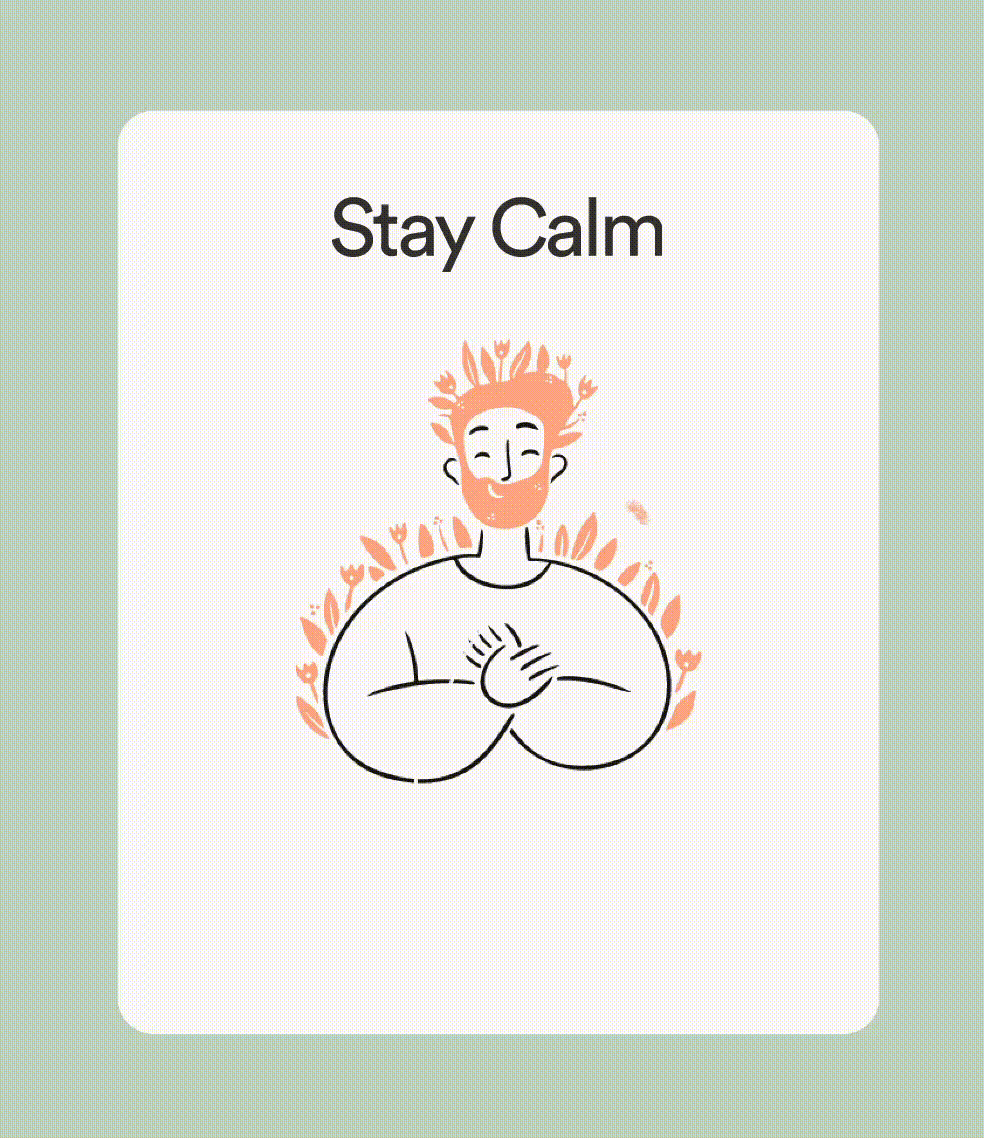 Stay Calm screen